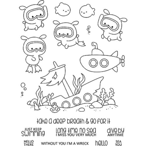 Animal Christmas Clear Stamp/Seal for DIY scrapbooking/photo album Decorative clear stamp sheets A2706