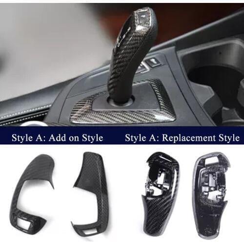 For BMW F20 F22 F21 F30 F32 F33 F36 F06 F12 F13 X5 F15 X6 F16 M-Sport Carbon Fiber Steering Wheel Trim & Carbon Gear Knob Cover