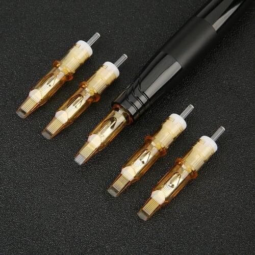 INKONE tattoo cartridge needles Disposable Cartridges Liner Shader Makeup Eyebrow Tattoo Pen Machine Supply 20pcs 1025RM