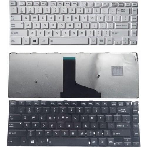 GZEELE US Keyboard Laptop for TOSHIBA Satellite L40D-A L40-A C40-A S40-A L45-A English with frame white