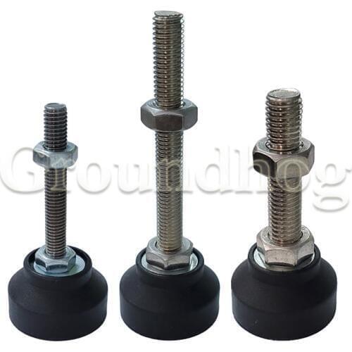 10/6/4Pcs Nylon Adjustable Fixed Foot Dia 40mm level Swivel Adjustment Lathe Leg Thread Type M8/M10/M12 Furniture legs