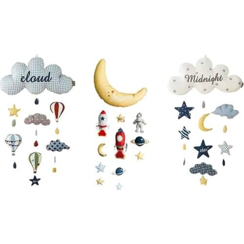 Cloud Baby Dolls To Toy Wall Mount Decor Kids Room Cot Crib Bed Decoration Boy Girl Gift