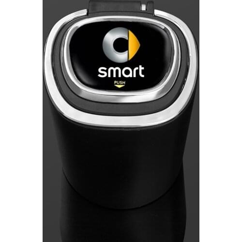 For smart fortwo forfour 453 451 450 Car Accessories Car 3D logo car ashtray with LED light car logo Metal Liner air outlet