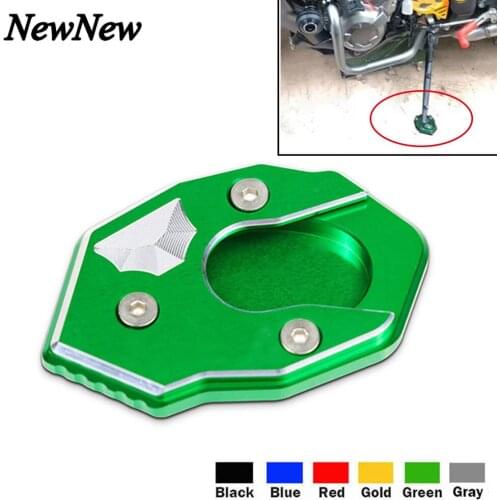 Motorcycle Kickstand Enlarger Plate Foot Side Stand Enlarge Extension For Kawasaki Z300 Z250 Z800 Z1000 SX ZX10R NINJA ZX6R Z900