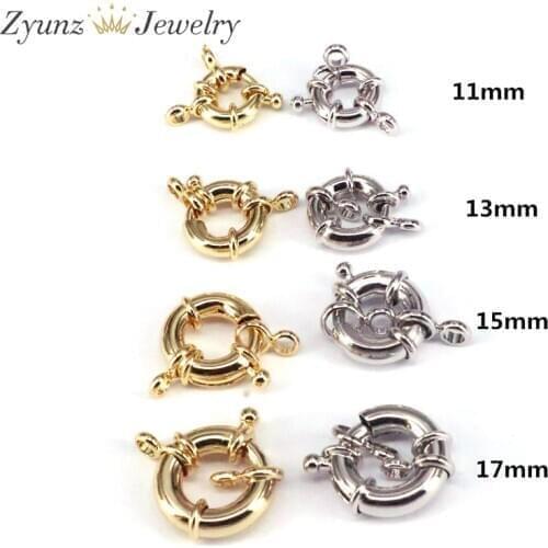 20PCS, Spring Ring Clasp With Open Jump Ring Accessories For Jewelry DIY Findings Components