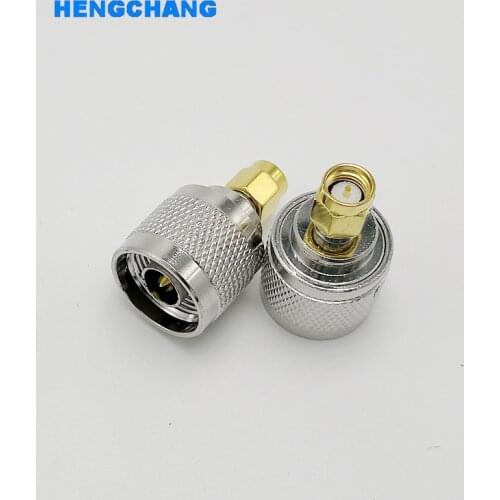 10pcs N to SMA RF connector L16 N type male to SMA male RF Coax Adapter convertor Straight