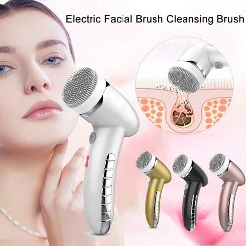 Facial Cleansing Brush 360 Degree Rotation Mini Face Cleaner Deep Pore Blackhead Cleaning Machine Electric Face Massage