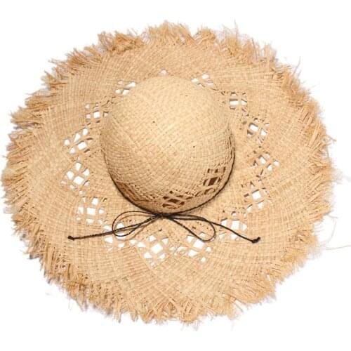 Women New Straw Hat Summer Foldable Sun Hats Wide Brim Beach Cap Holiday Hat