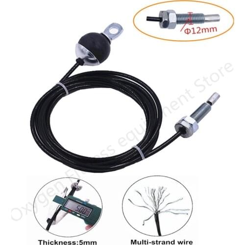 2M/2.5M/3M/4M/5M/6M/7M Gym Wire Rope Heavy Duty Steel Wirerope For Home Cable Machine Thick 5mm Rope Fitness Pulley Accessories