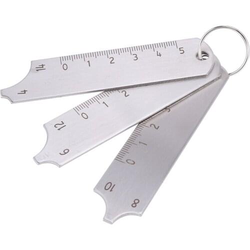 Welding Gauge for 3 Pcs Key Set MIG/TIG/STICK Weld Gauge Measure Tool Weld Inspection Gauge Tool