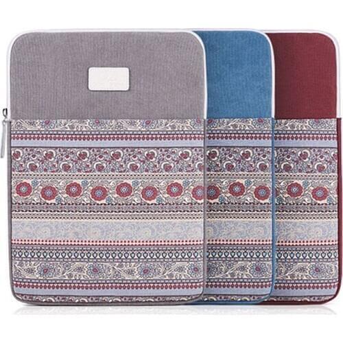 Fabric Tablet PC Bag Canvas Laptop Bag Case Cloth Notebook eBook Handbag for iPad Mackbook HUAWEI XIAOMI LENOVO HP DELL