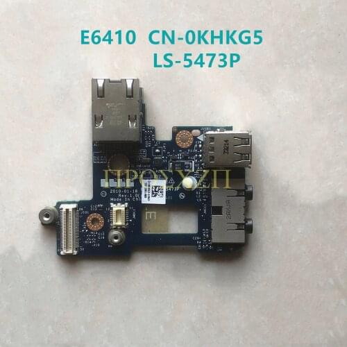 High quality for DELL E6410 CN-0KHKG5 0KHKG5 KHKG5 LS-5473P with Laptop power board audio USB Port board