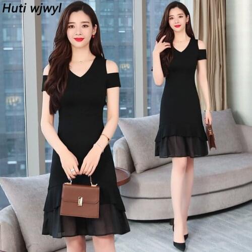 Plus Size Korean Vintage Boho Beach Casual Midi Dress 2021 Vintage Black Sexy Club Sundress Elegant Women Bodycon Party Vestidos