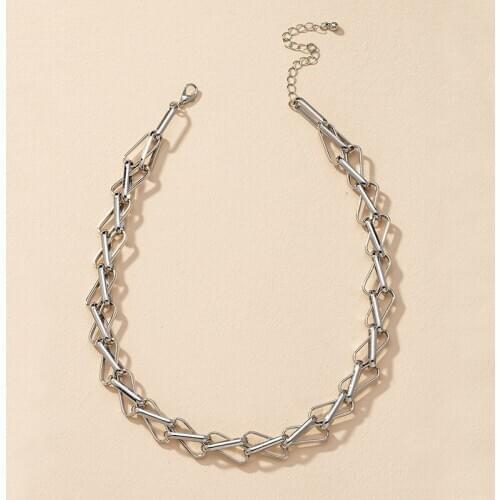 Ins Gold Chain Geometric Geo Minimalism Minimalist Pendant Choker Necklaces Korean Fashion Party Jewelry Necklace