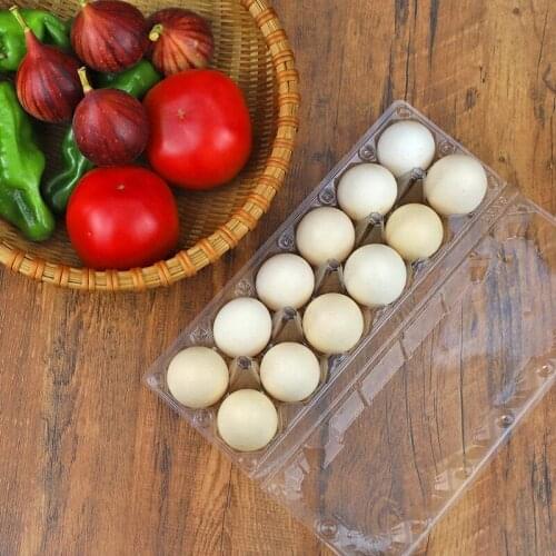 24Pcs Plastic Egg Cartons Bulk Clear Chicken Egg Tray Holder for Family Pasture Chicken Farm Business Market 12 Grids