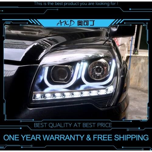 AKD tuning cars Headlight For KIA Sportage 2007-2013 Headlights LED DRL Running lights Bi-Xenon Beam Fog lights angel eyes Auto