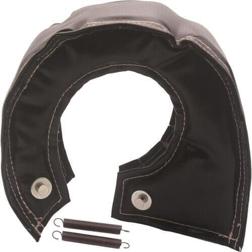 Car T3 Turbo Thermal Heat Shield Wrap Blanket Cover w/ 2Pcs Fastener Springs