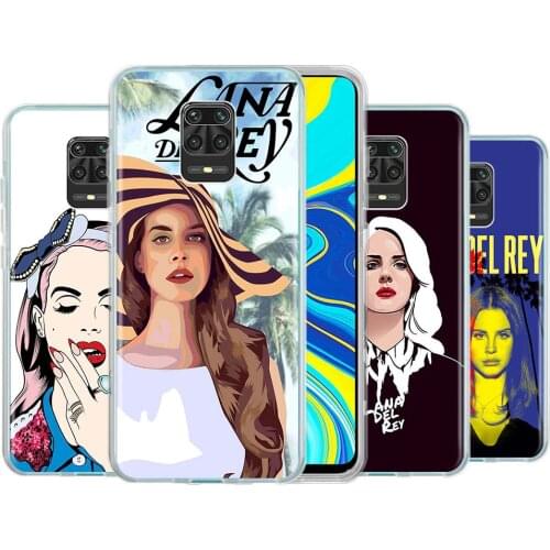 Lana Del Rey Phone Case Xiaomi Redmi Note 9 S 8 7 MAX K40 Pro Cover Note 8T 9T 9A 7A Transparent Silicone TPU Shell