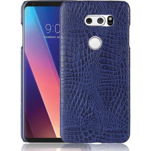 For LG V 30 V30 H930 H930DS Case Crocodile Grain Hard PC with PU Leather Back Cover Case for LG V 30 V30 H930 H930DS Hard Cover