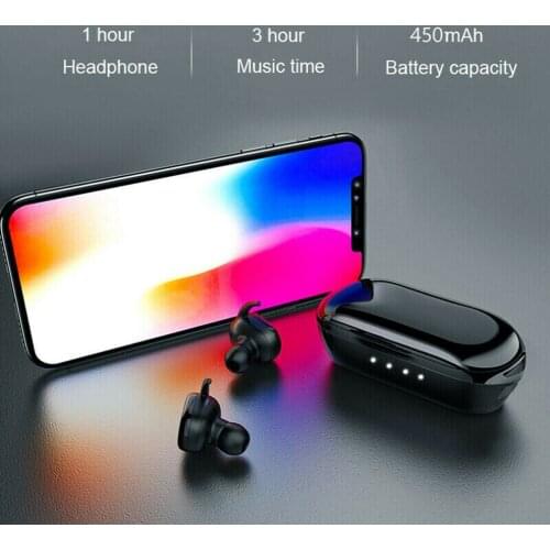 Black White Headset Y30 Wireless Headset Sports Headset Outdoor Headset 5.0 Binaural Stereo Mini Headset With Microphone