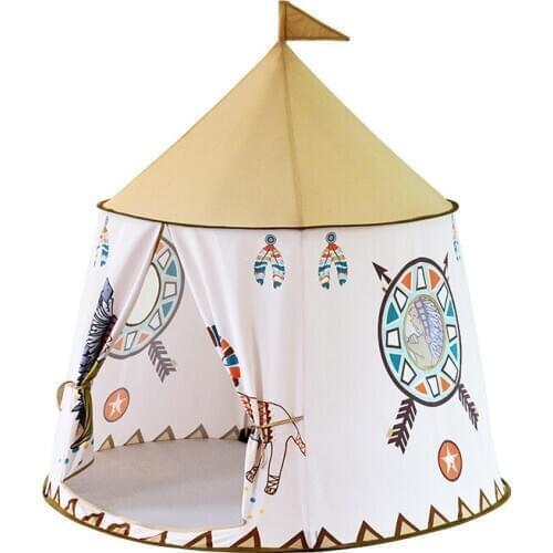 LazyChild Kid Tent House Portable Princess Castle Present Hang Flag Children Teepee Tent Play Tent Birthday Christmas Gift