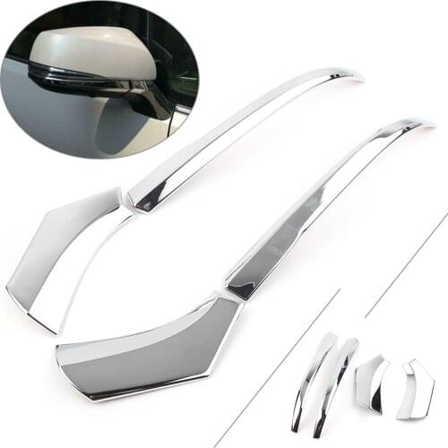 Chrome Car Rearview Mirror Side Mirrors Molding Cover Trim For Toyota RAV4 2019 2020 ABS Plastic