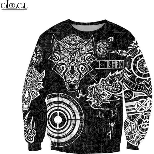 HX Fenrir And Nidhogg Viking Tattoo 3D Printed Men Hoodies Sweatshirt Unisex Streetwear Zipper Pullover Casual Tops DropShipping