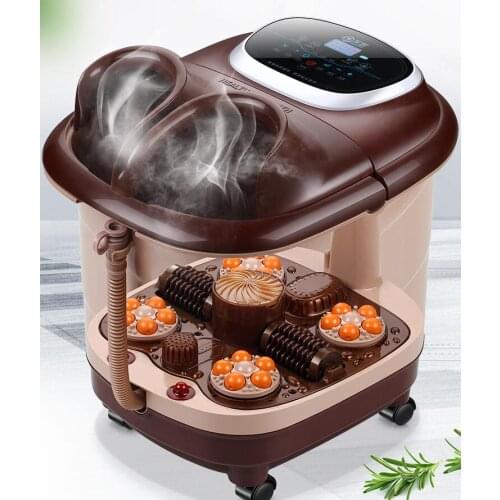 Full automatic heating foot care tool household portable fumigation bubble pedicure bucket multiple modes health barrel