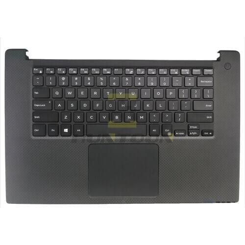 High Quality 95% New For Dell XPS 15 9550 9560 M5510 M5520 Laptop Keyboard assembly w touchpad Plamrest US layout with backlit