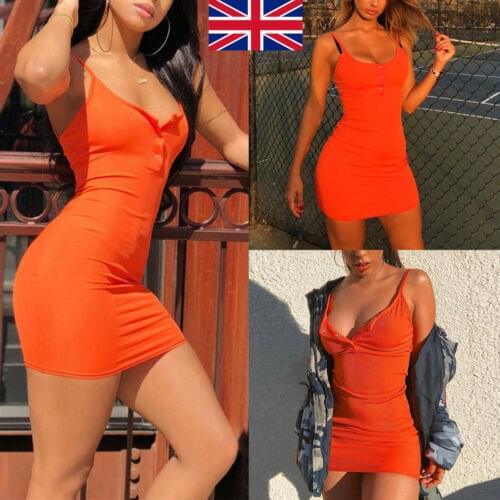 Summer solid slim Fashion Women Sexy Short sleeveless Mini Dress Club Party Bodycon Silm Sleeveless Summer
