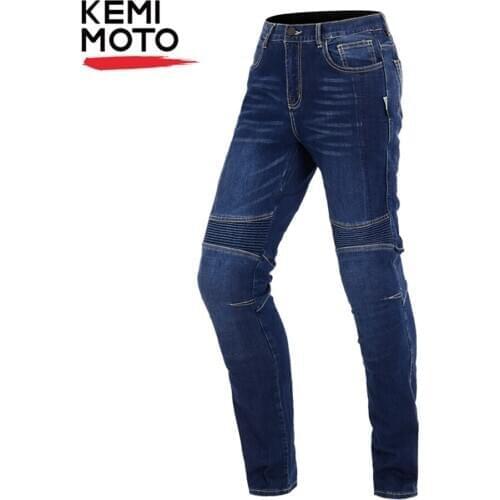 Motorcycle Pants Adventure Moto Jeans Protective Gear Riding Touring Black Motorbike Trousers Blue Motocross Jeans