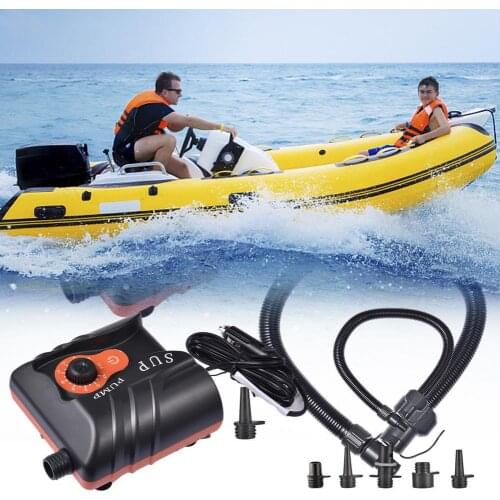 Outdoor Paddle Board Pump 110W SUP Air Pump 16PSI High Pressure For Kayaking High Speed 95L/min 4pcs Non-slip Suction Pads