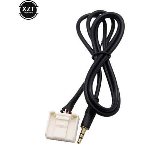 New 3.5MM AUX Audio Cable Radio Male Interface MP3 Player Phone Adapter for Toyota Car Cables Adapters Sockets