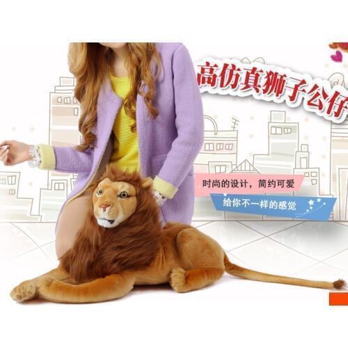 New creative lovely plush lion toy stuffed simulation lying lion doll birthday gift about 90cm 2412