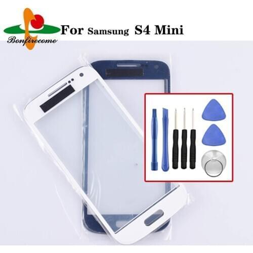 For Samsung Galaxy S4 mini GT-i9190 Front Touch screen Panel LCD Out Glass Cover Lens Replacement