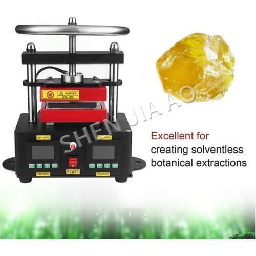 Hand-rotating pressure hot rosin upper and lower plates 6 * 12CM sided heating heat press machine ROSIN HEAT PRESS
