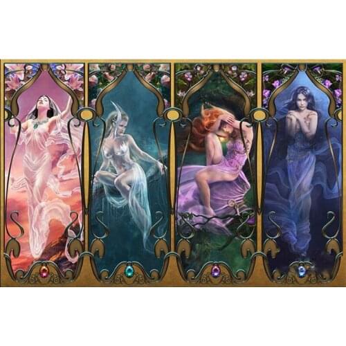 Needlework Diamond Embroidery Full Square Europe Style Fairy Angel 5D Mosaic Diy Diamond Painting Cross Stitch Creative Wall Art