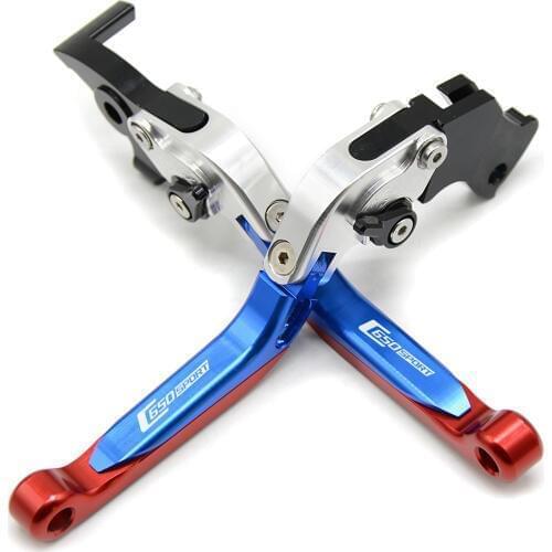 With Laser Logo c650 sport cnc Moto Brake Lever Clutch Lever Part For BMW C650 sport 2015-2017 Motorcycle Bike Cable Handle Grip