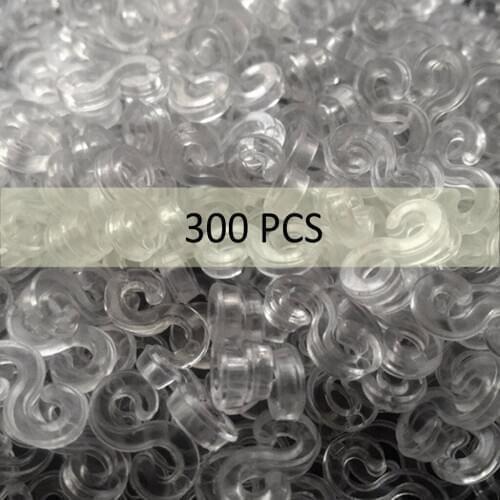 S Clip 300 Pcs for Loom Rubber Band for DIY Bracelet Making Refill Kit For Home DIY Christmas Birthday Gift JULY03