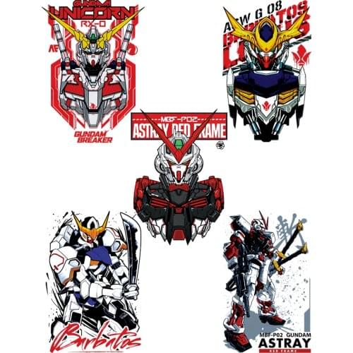 Europe anime Robot warrior Iron-on transfers for clothing thermoadhesive patches thermo-stickers for children