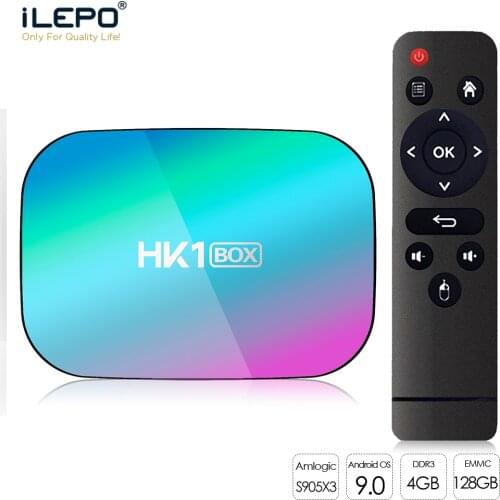 HK1 BOX 8K 4GB 128GB TV Box Amlogic S905X3 Smart TV Box Android 9.0 1000M Dual Wifi 1080P 4K Set Top Box HK1 Box Media Player