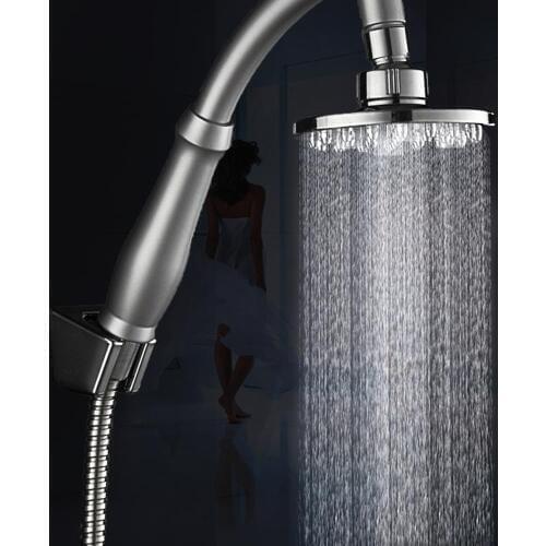 Anmas home 360 universal booster rain shower shower head top shower head rainfall General 6" Shower Head + 2 Conversion of rod