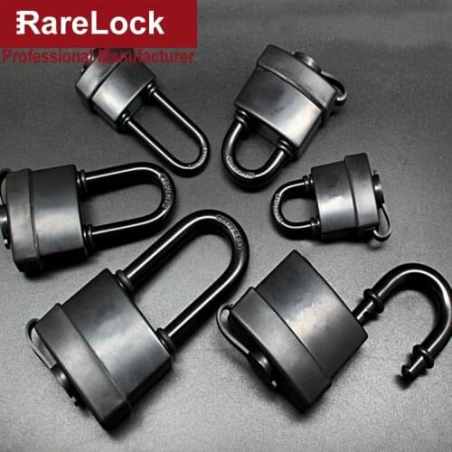 Waterproof Padlock Plastic -coated Key Lock for Outdoor Cabinet Gate Door Equipment DIY Hardware Rarelock MMS425