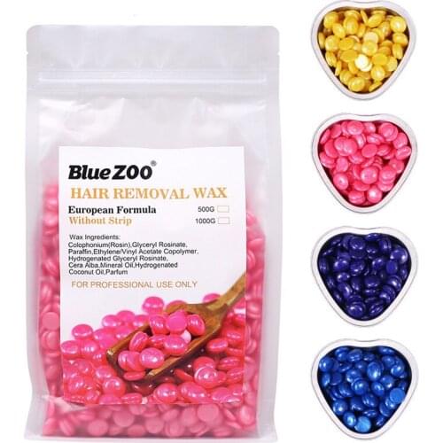 500g Depilatory Pearl Hard Wax Beans Hot Film Wax Bead for Painless Bikini Face Arm Leg Hair Removal Skin Care