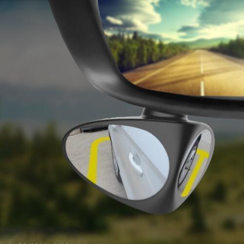 Car shape blind spot mirror rotation 360 adjustable double rear view mirror car reversing auxiliary mirror car rear view mirror