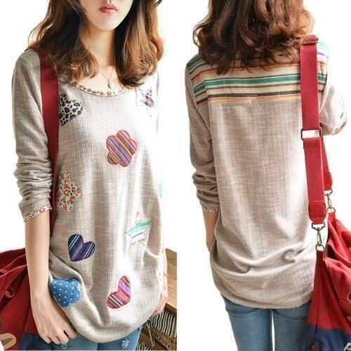 New arrive Korean Women Long Sleeve t Shirt Casual Autumn and winter Tide Womens Tops Fashion 2016 female clothing