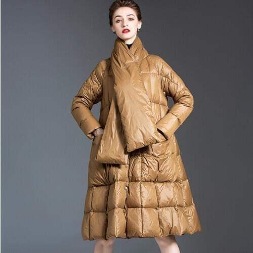 Female pink A coat over the knee coats fashion Khaki Coat Jacket Womens Hooded Warm long jackets women winter clothes outwear