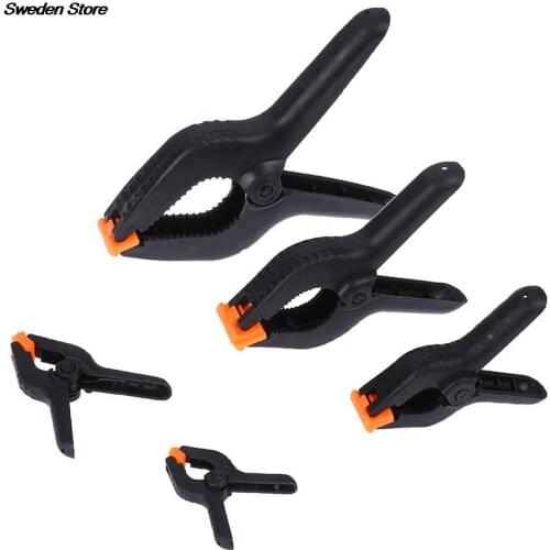 1PCS 2/3/4/6/9inch Plastic Spring Clamps Nylon Clamps For Woodworking Spring Clip Photo Studio Background DIY Woodworking Tools