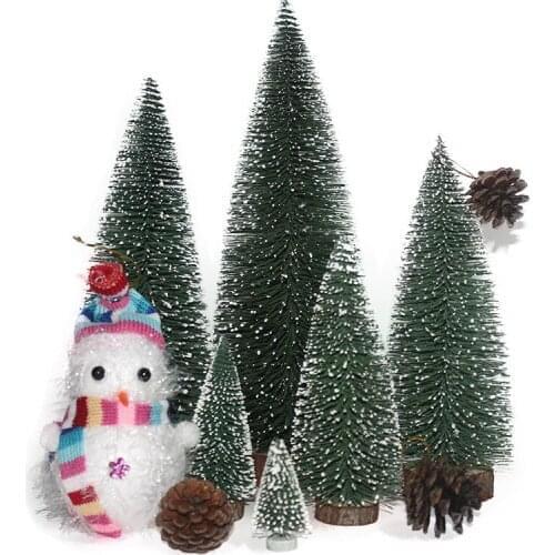 12.25Christmas Trees of Various Sizes Decorative Stakes Wind Spinners Garden Ornament Miniature Plant Pots Fairy DIY