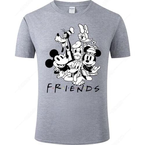 2021 Summer Cotton Print Mickey Mouse T Shirt Mens Fashion Short Sleeve T-Shirt For Men Short Sleeve Tops Cool Tee Clothes J114